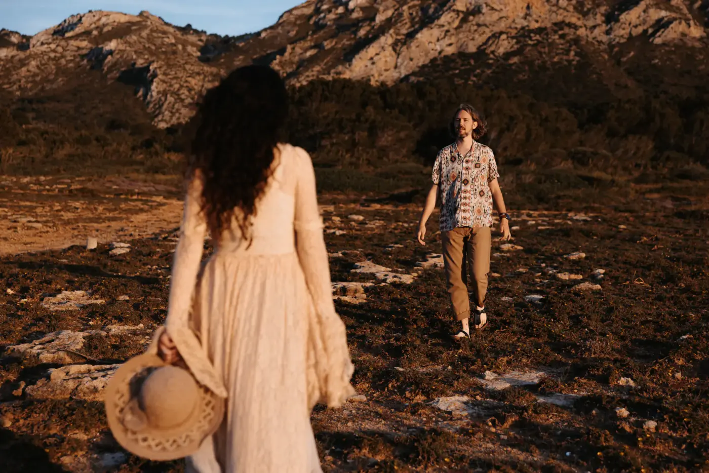 Paarshooting Mallorca Abendrot und Berge